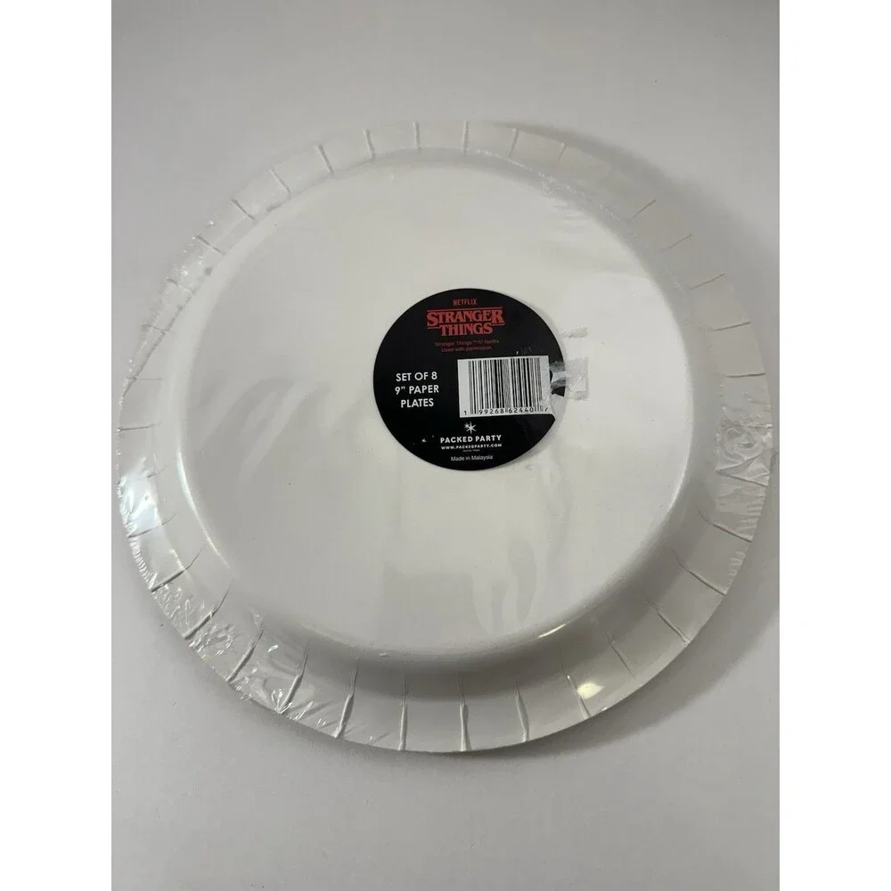 Netflix Stranger Things Party Dinner Plates 9 Inch Pack of 8 Sealed